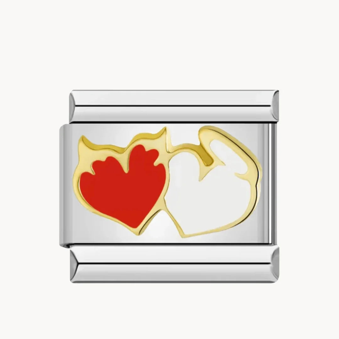 Cœur ange et démon - Italian Charms France