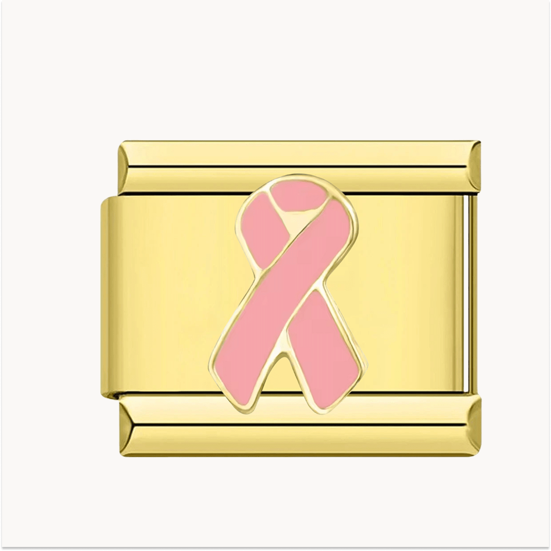 Charm Ruban Rose - Italian Charms France