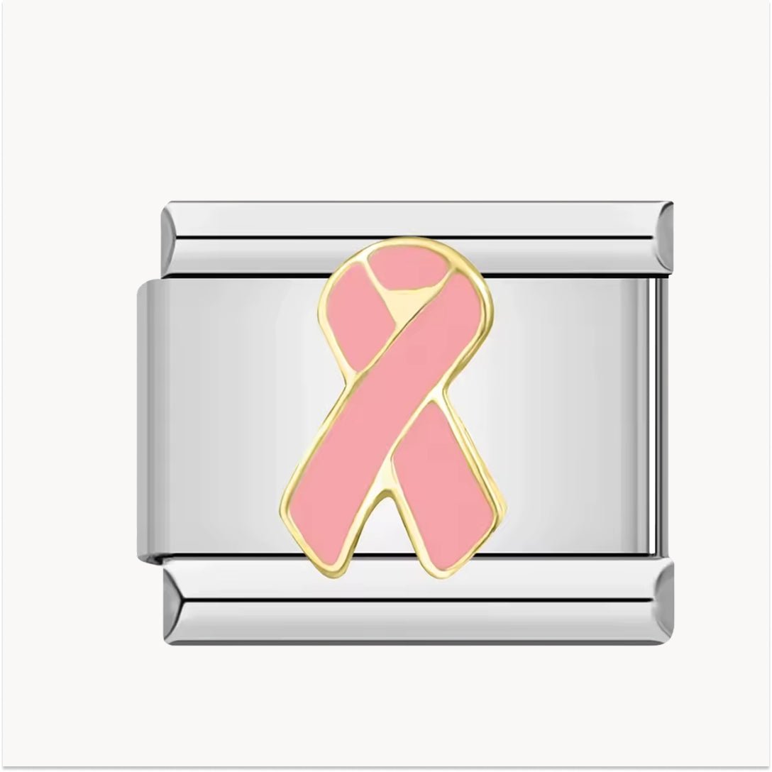 Charm Ruban Rose - Italian Charms France