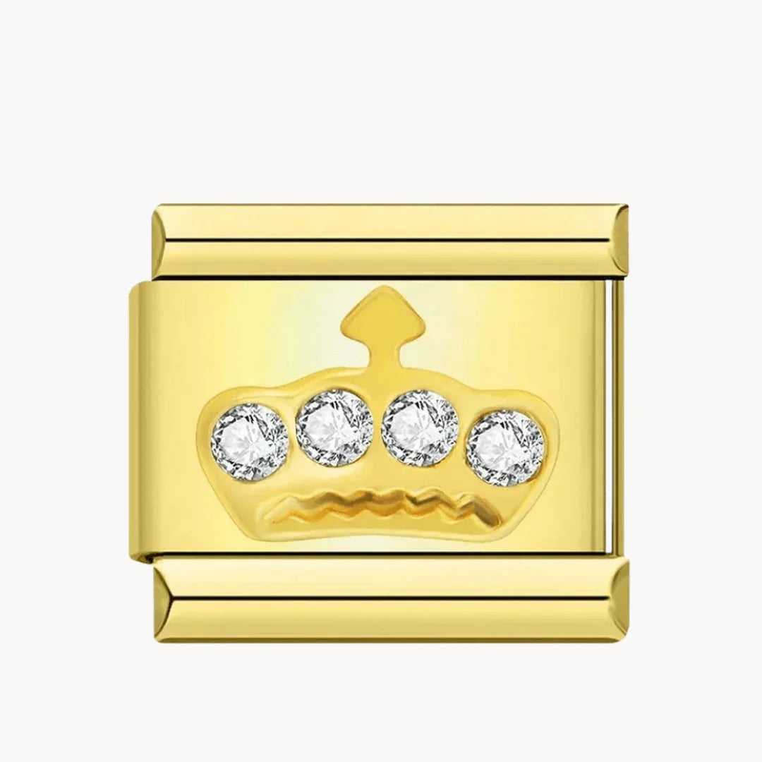 Couronne dorée scintillante