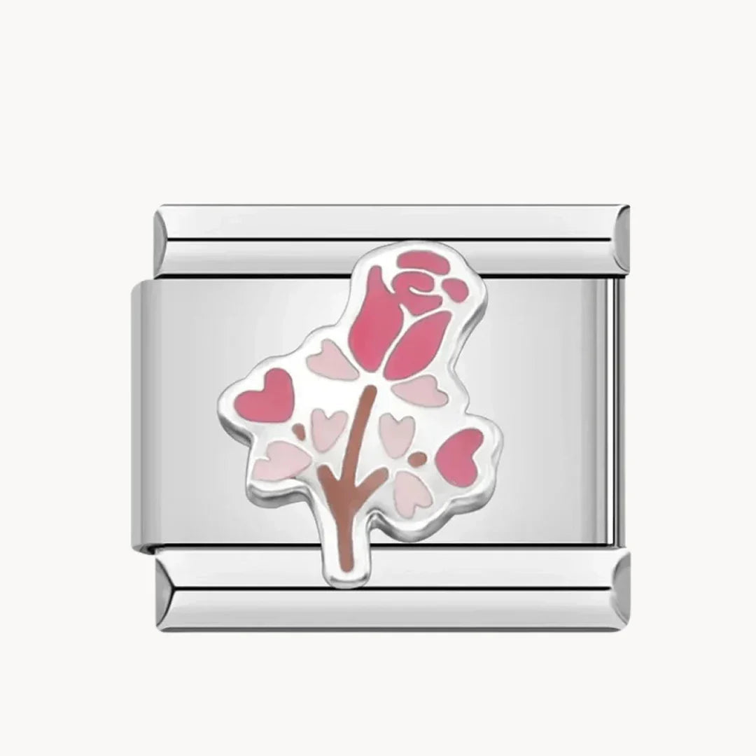 Petite rose rose - Italian Charms France